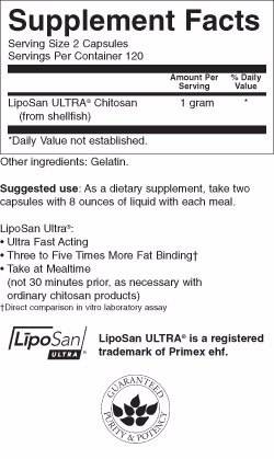 Diet Liposan Ultra 500 mg 240 capsules - Nutra Best Europe