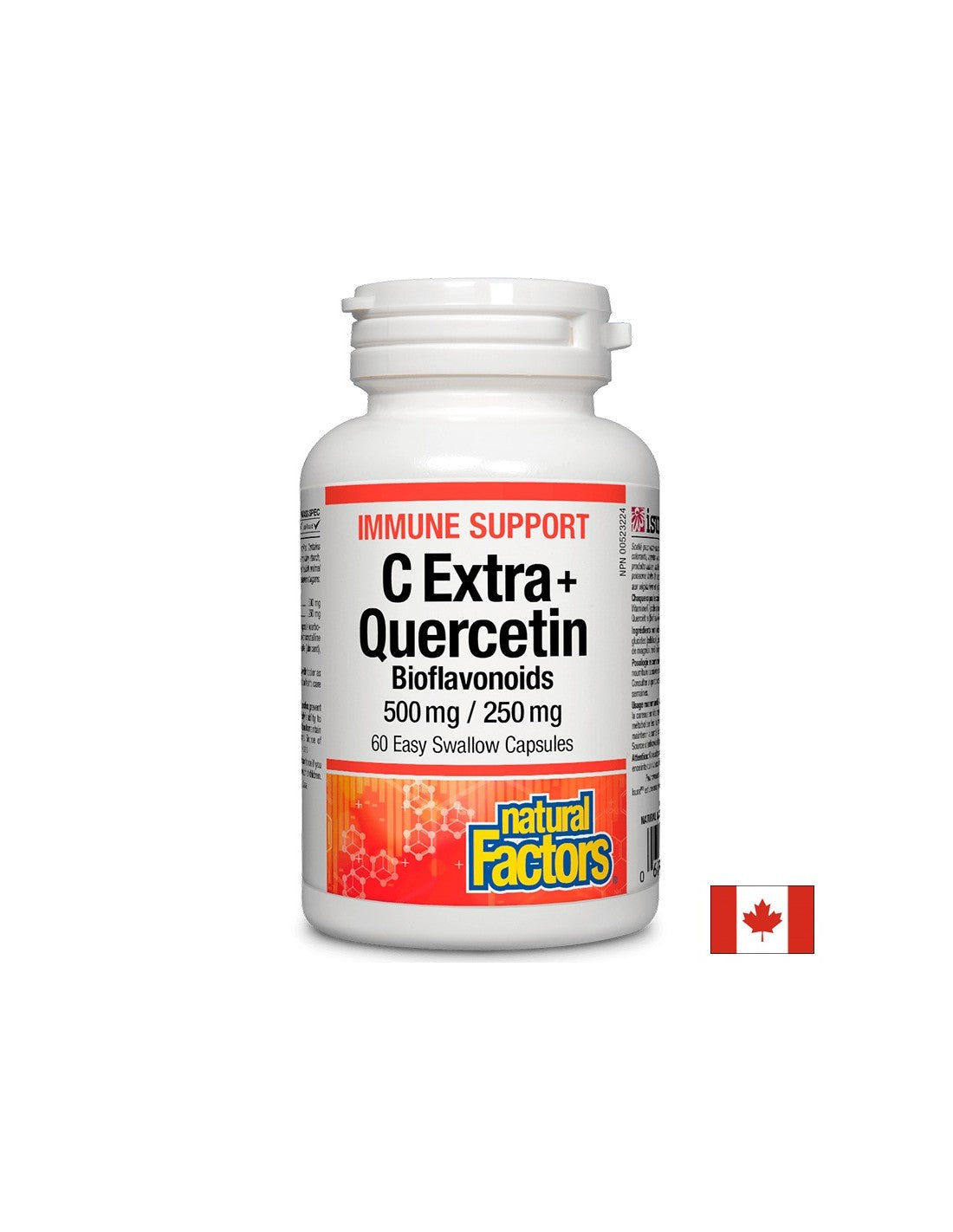Vitamin C Extra + Quercetin 250 mg - 60 capsules - Nutra Best Europe