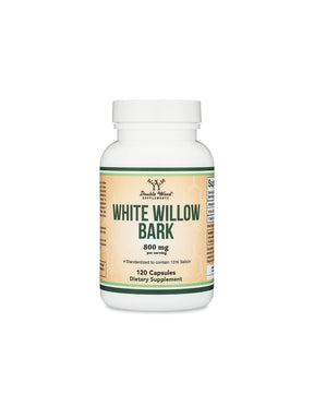 White willow (bark) - for inflammation and pain, 400 mg, 120 capsules for 4 months of intake - Nutra Best Europe