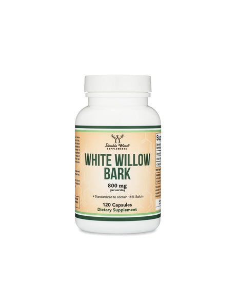 White willow (bark) - for inflammation and pain, 400 mg, 120 capsules for 4 months of intake - Nutra Best Europe