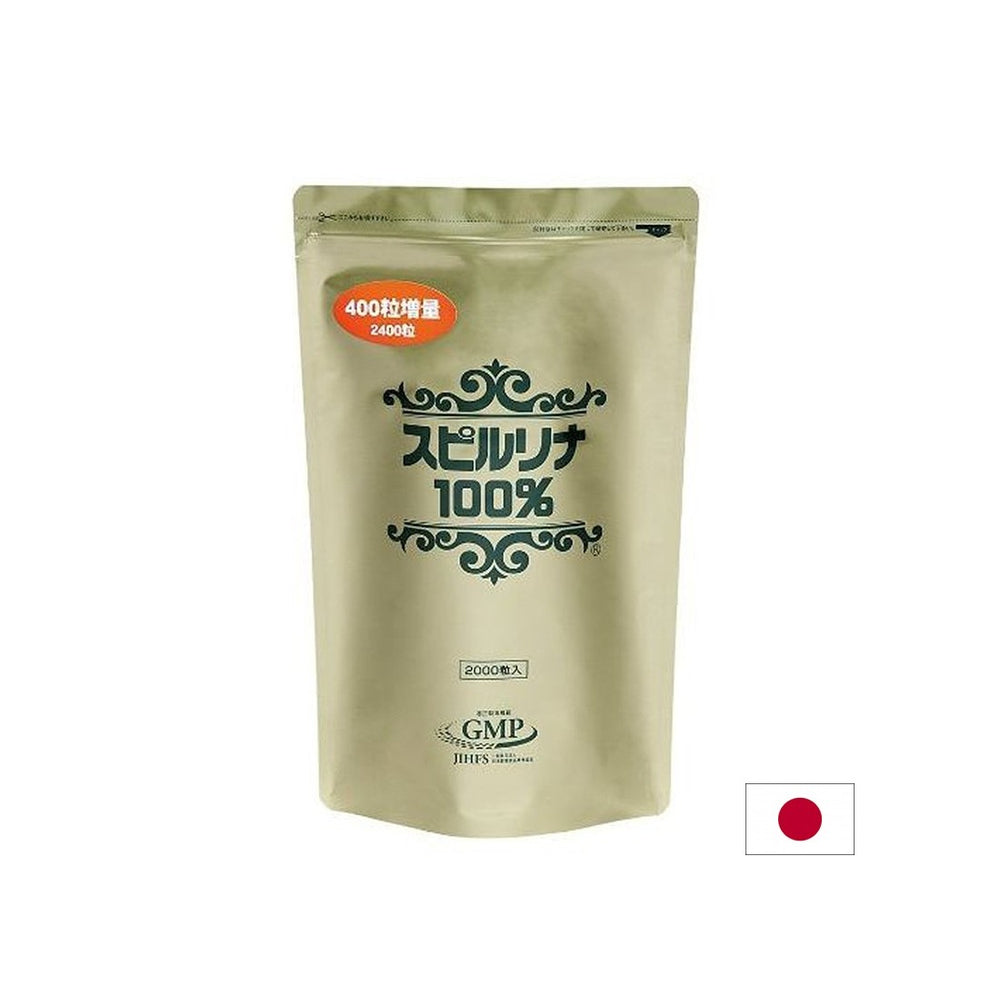 Japanese Spirulina 100% – Detoxification and immunity, 2400 tablets - Nutra Best Europe