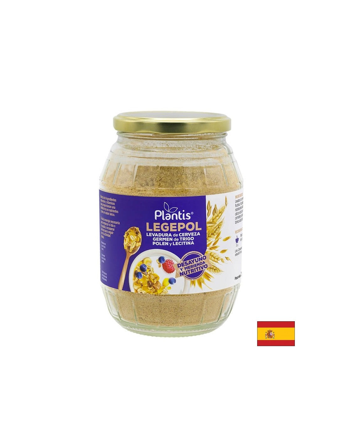 Immunity and energy - Brewer's yeast, bee pollen and lecithin - Legepol Plantis® - Powder, 375 g - Nutra Best Europe