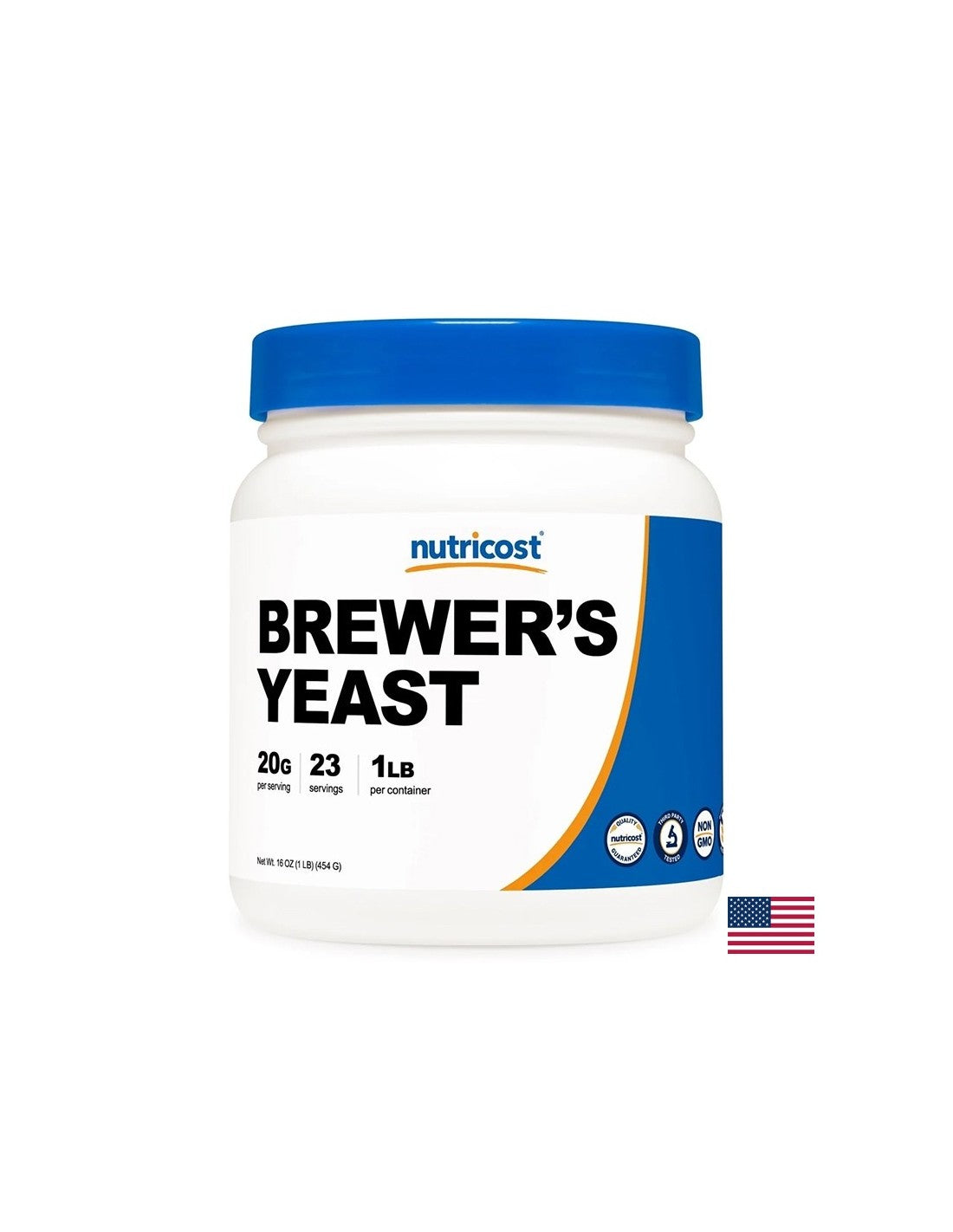 Immunity and energy - Brewer's yeast, powder 454 g - Nutra Best Europe
