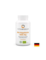 Immunity and circulatory system - Rosehip (fruit), ORGANIC, 600 mg x 120 capsules - Nutra Best Europe