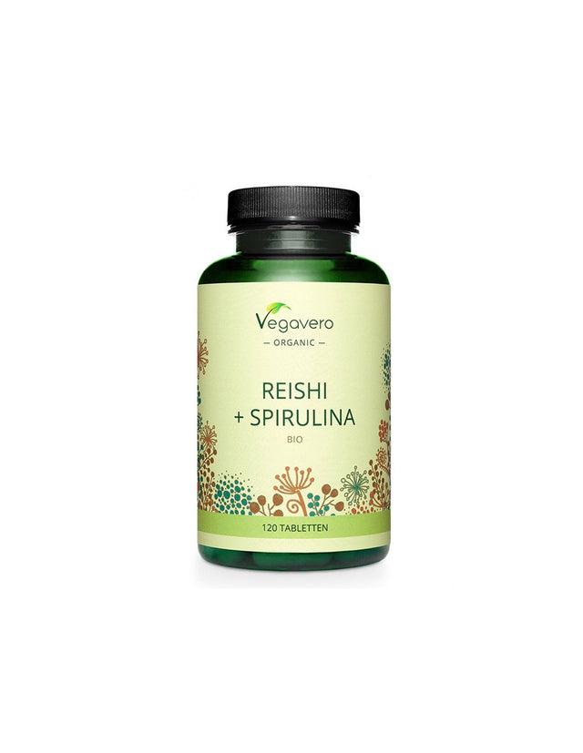 Immunity and metabolism - Organic Reishi + Spirulina Bio, 120 tablets - Nutra Best Europe