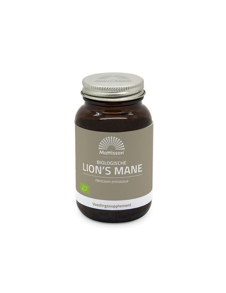 Immunity and brain function - Lion's mane Bio, 60 capsules Mattisson Healthstyle - Nutra Best Europe
