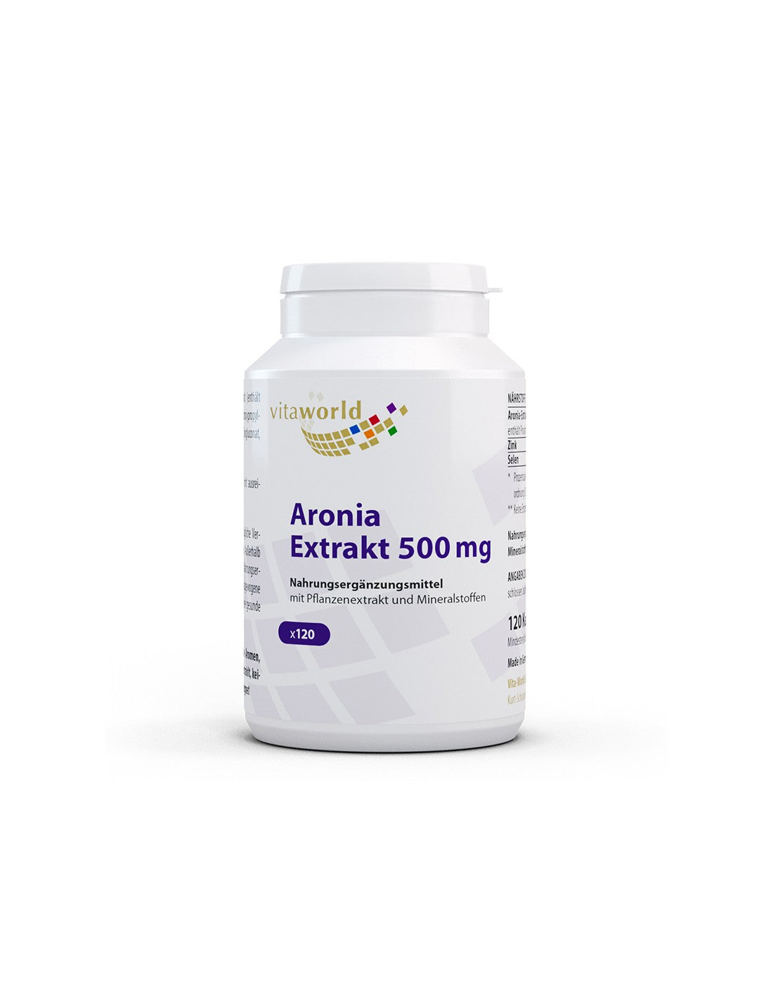 Immunity and a healthy heart - Aronia (extract) + Zinc and Selenium, 120 capsules - Nutra Best Europe