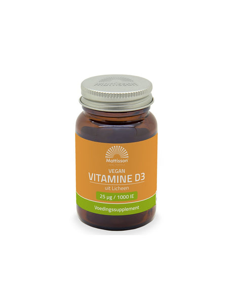 Immunity, Bones and joints - Vegan Vitamin D3 (from lichen), 1000 IU x 120 softgel capsules - Nutra Best Europe
