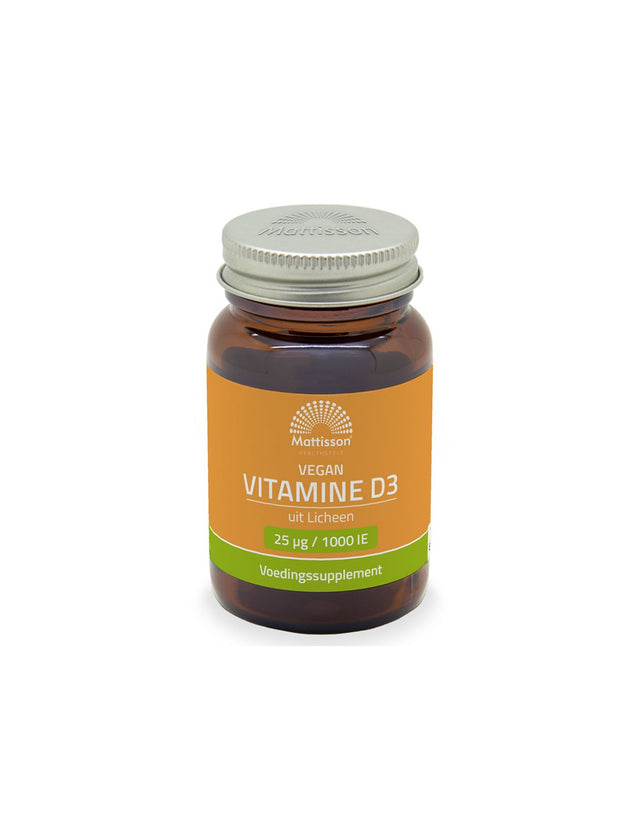 Immunity, Bones and joints - Vegan Vitamin D3 (from lichen), 1000 IU x 120 softgel capsules - Nutra Best Europe