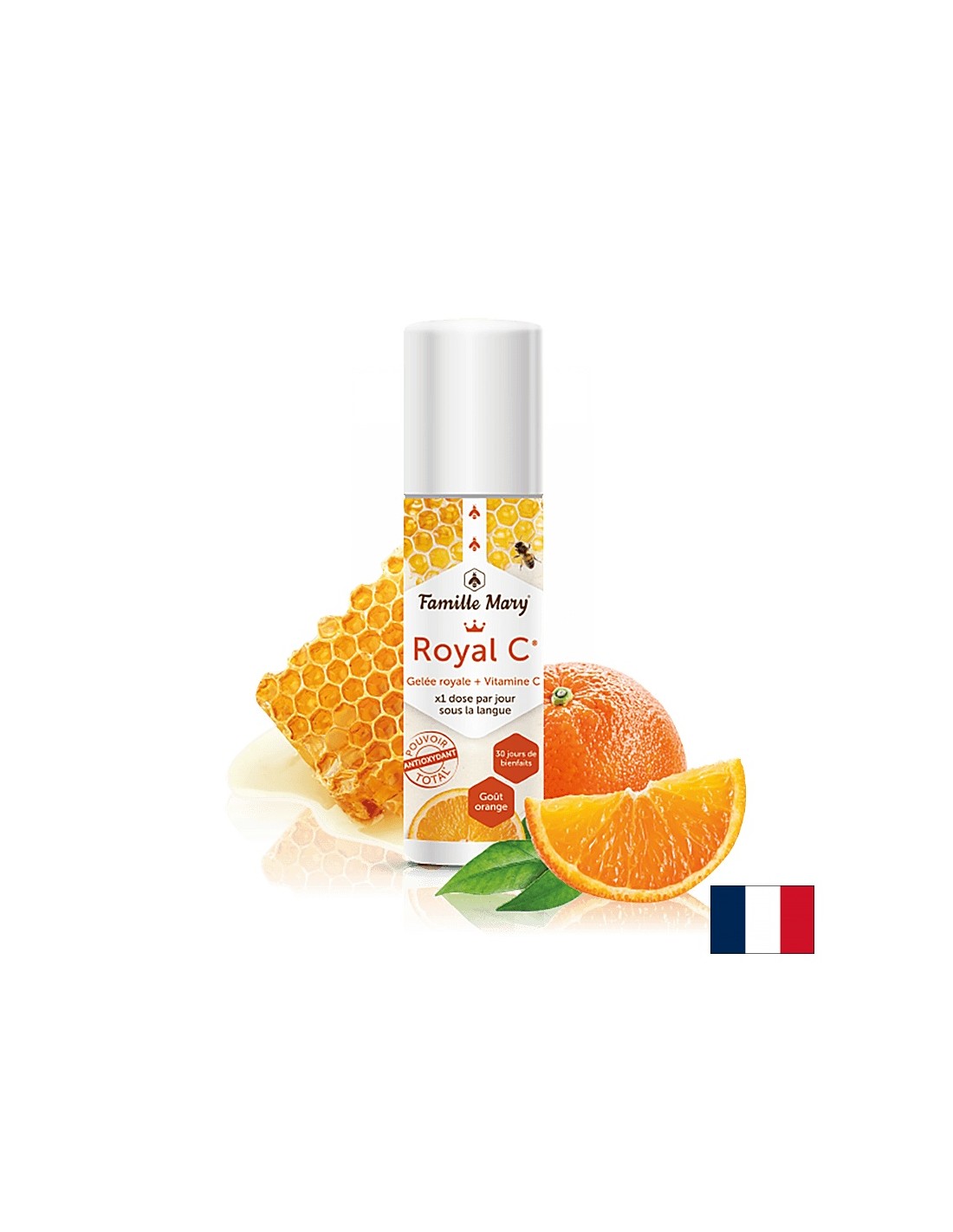 Immunity - Royal jelly + vitamin C, bottle 30 g - Nutra Best Europe