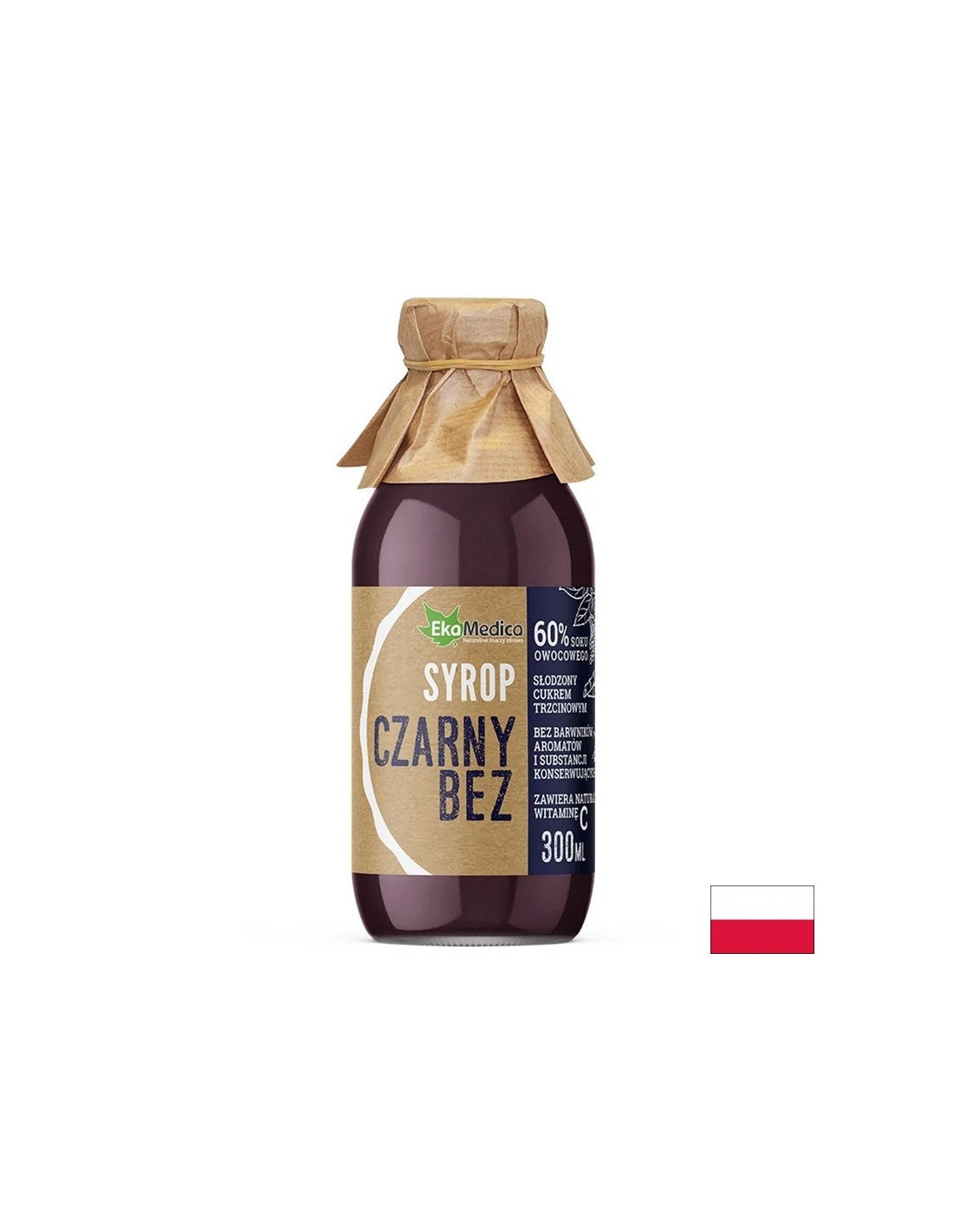 Elderberry syrup with acerola and natural vit. C - Immunity and respiratory system, 300 ml, 15 doses - Nutra Best Europe