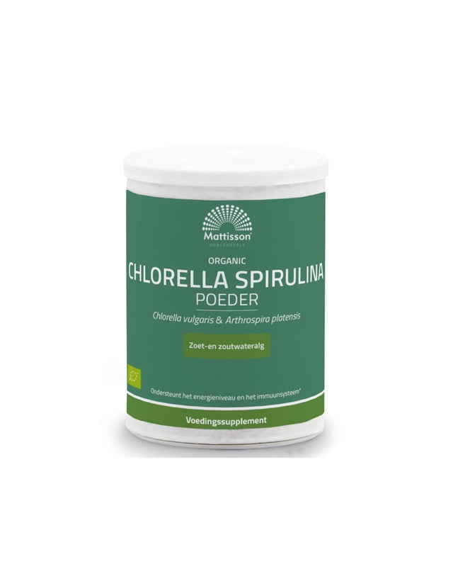Immunity, super antioxidant - Chlorella + Spirulina BIO, 125 g powder - Nutra Best Europe