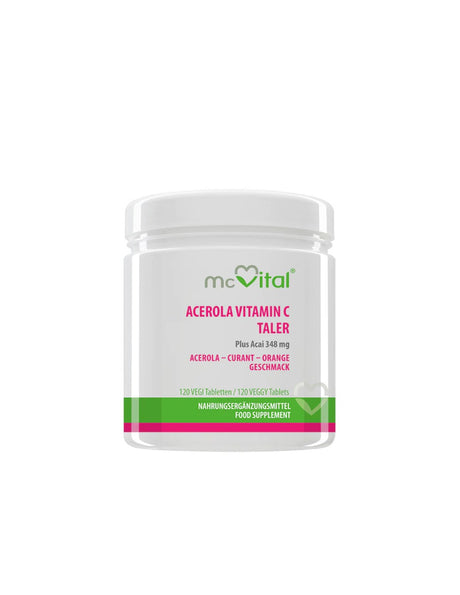 Immunity - Vitamin C + Acerola and Acai McVital, 120 tablets - Nutra Best Europe