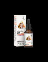 Immune and bone system - Vitamin D3 (800 IU) - for children and adults, 30 ml drops Aura Herbals - Nutra Best Europe