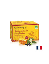 Infusion bienfaisante de l'Apiculteur/ Herbal tea for the immune system with green propolis and honey, 20 filter bags - Nutra Best Europe