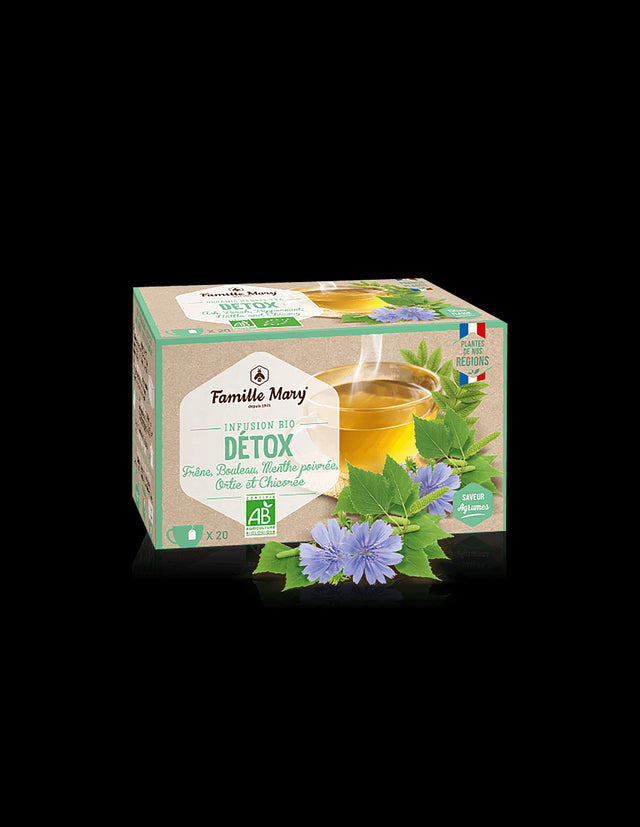 Infusion bio detox/ Tea for detoxification, 20 filter bags - Nutra Best Europe