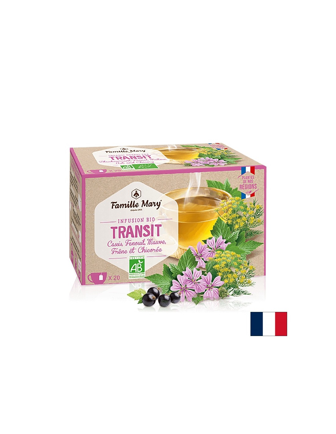 Infusion bio transit / Tea for good intestinal peristalsis, 20 filter bags - Nutra Best Europe