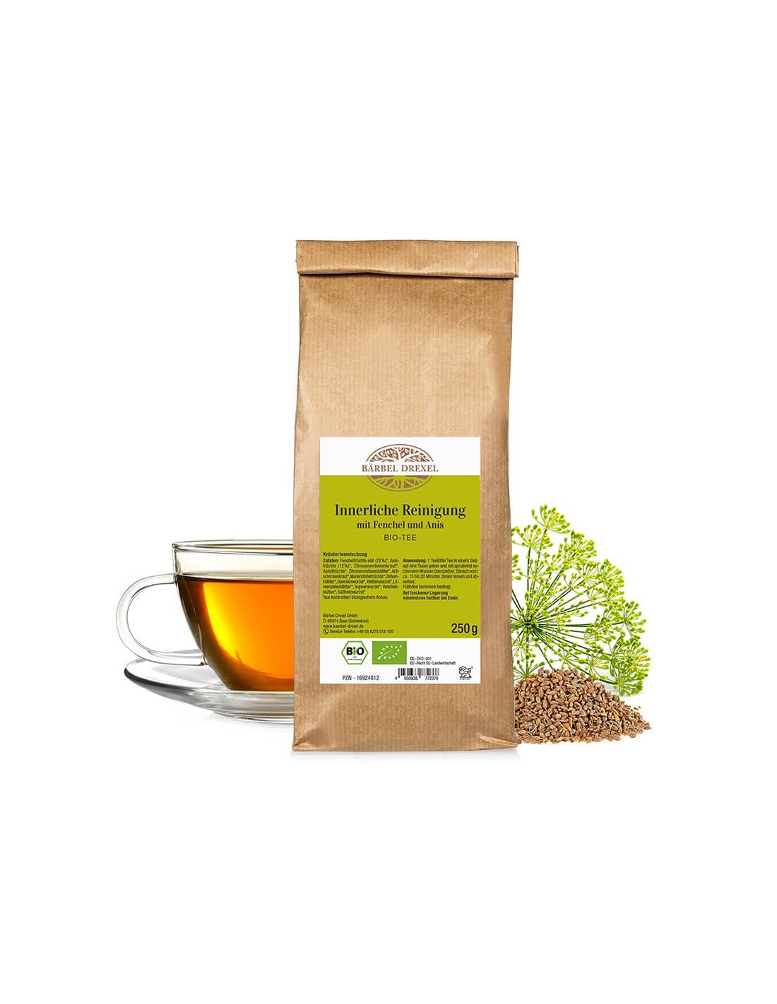 Organic tea for detoxification - Bouquet of herbs for cleansing the body, 250 g - Nutra Best Europe