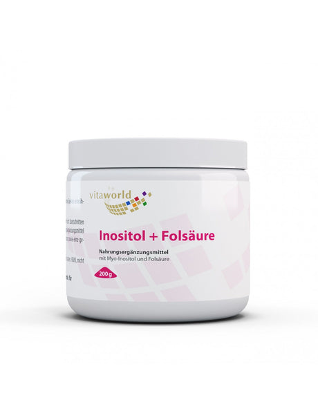 Myo Inositol + Folic acid, 200 g powder - Nutra Best Europe