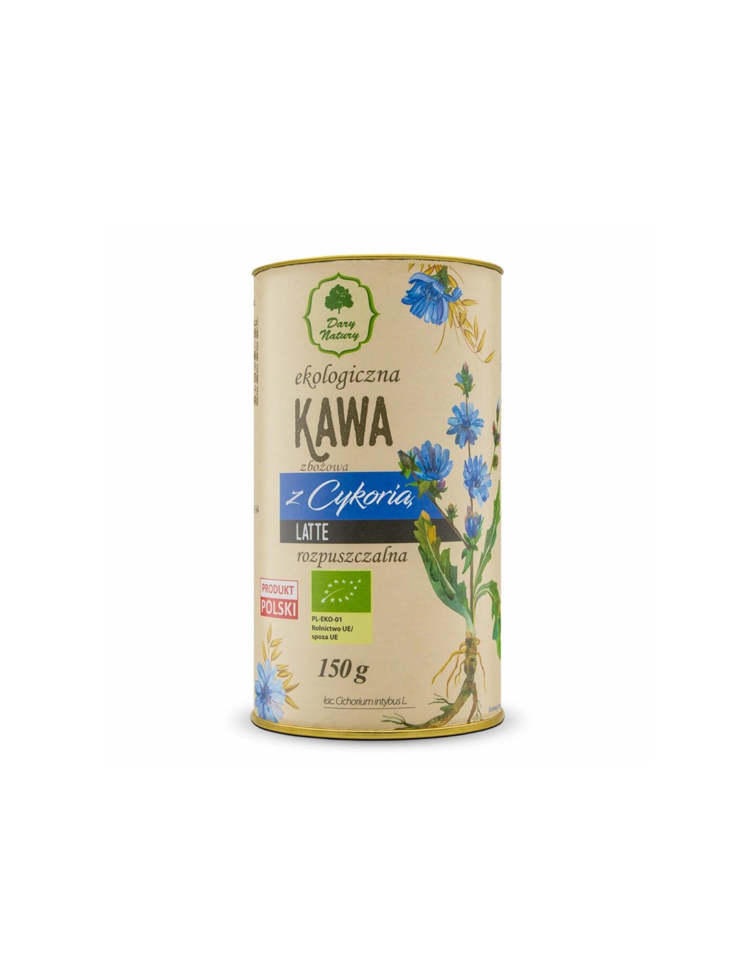 Instant latte with chicory, herbs and spices Bio, 150 g Dary Natury - Nutra Best Europe