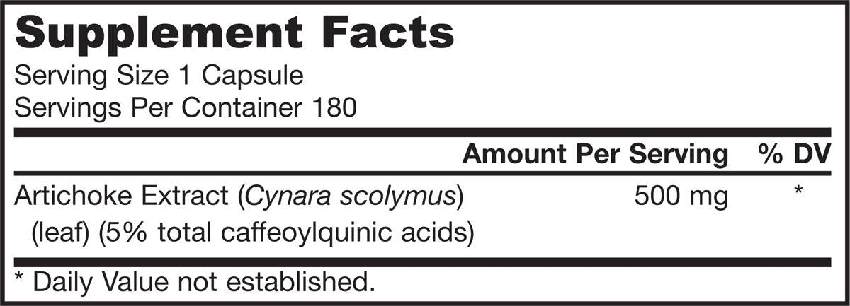 Artichoke 500 mg - 180 capsules - Nutra Best Europe