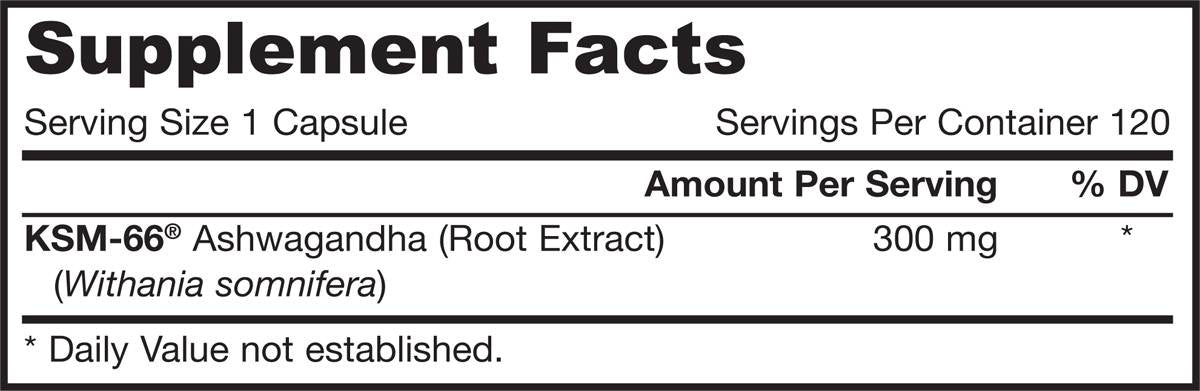 Ashwagandha 300 mg | KSM-66® - 120 capsules - Nutra Best Europe
