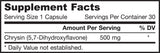 Chrysin 500 mg 30 capsules - Nutra Best Europe
