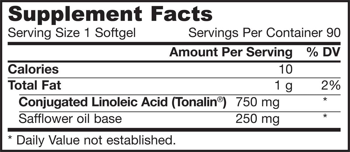 CLA 750 mg 90 Gel capsules - Nutra Best Europe