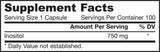 Inositol 750 mg - 100 capsules - Nutra Best Europe