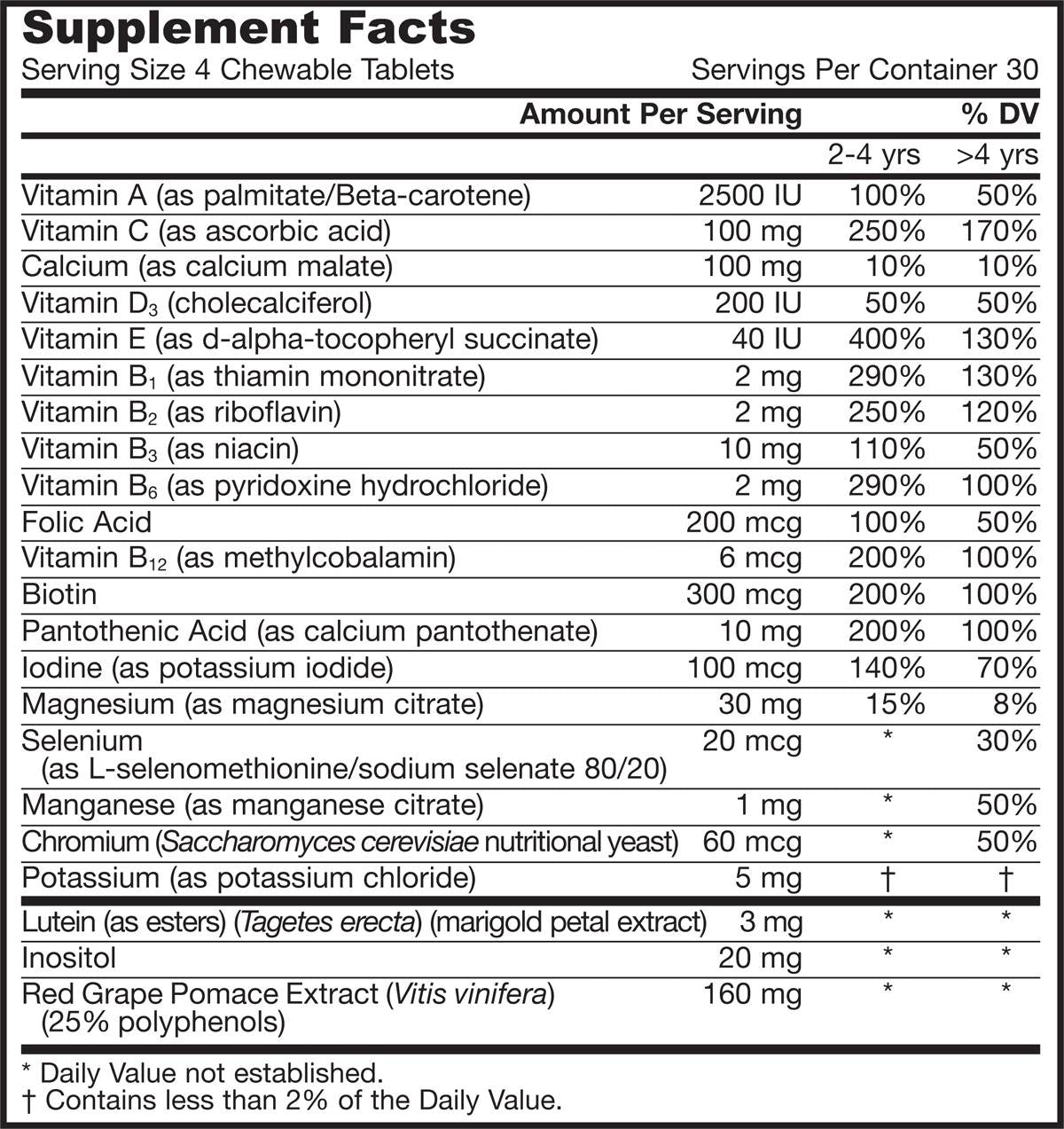 Kid Bear® Kids Multi 120 Chewable Tablets - Nutra Best Europe
