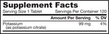 Potassium Citrate 99 mg 120 Tablets - Nutra Best Europe