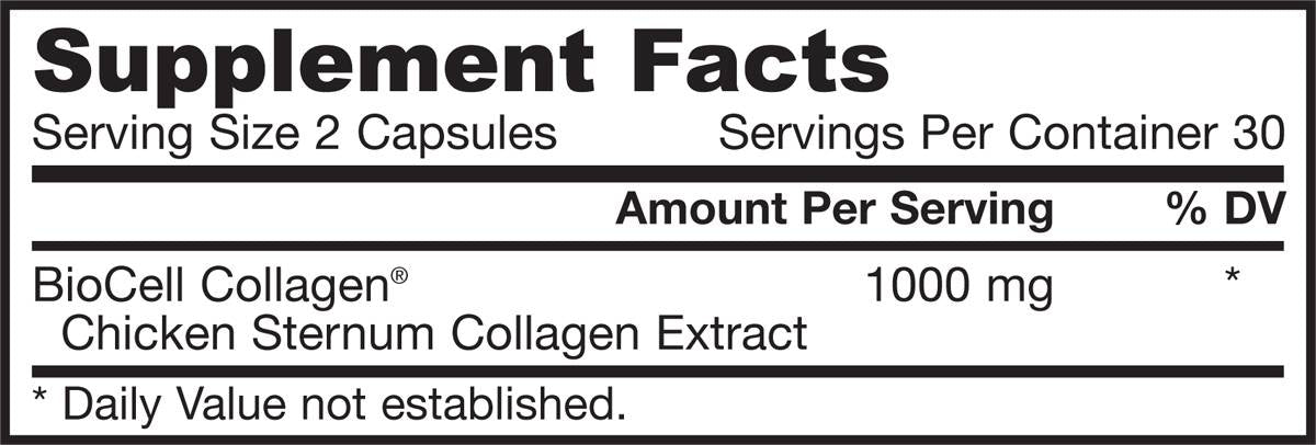 Type II Collagen Complex 500 mg - 60 capsules - Nutra Best Europe