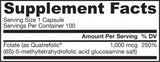 Methyl Folate 1000 mcg - 100 capsules - Nutra Best Europe