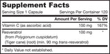 Resveratrol 100 mg - 60 capsules - Nutra Best Europe