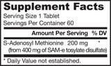 SAM-e 200 mg - 60 Tablets - Nutra Best Europe