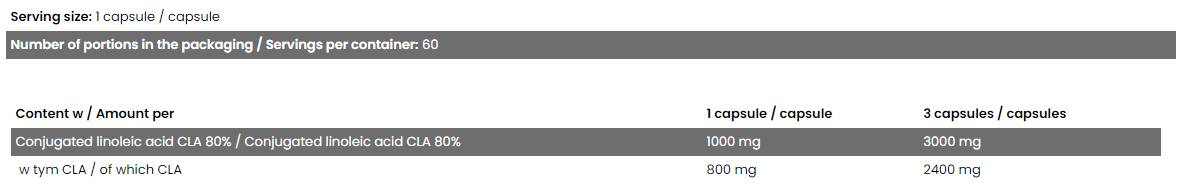 CLA Slim 3000 - 90 Gel capsules - Nutra Best Europe