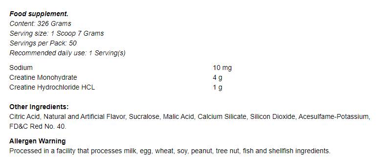 Creacore - ProSeries 326 grams - Nutra Best Europe