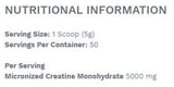 Creatine Monohydrate - 250 grams - Nutra Best Europe