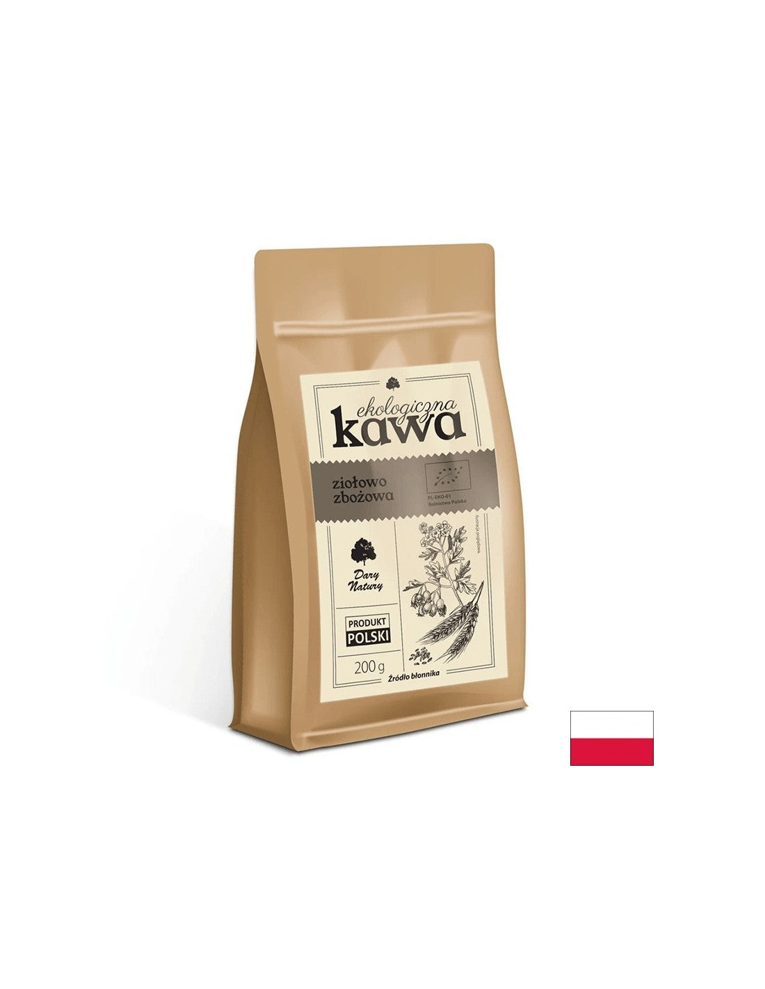 Coffee from herbs and beans, 200 g Dary Natury - Nutra Best Europe