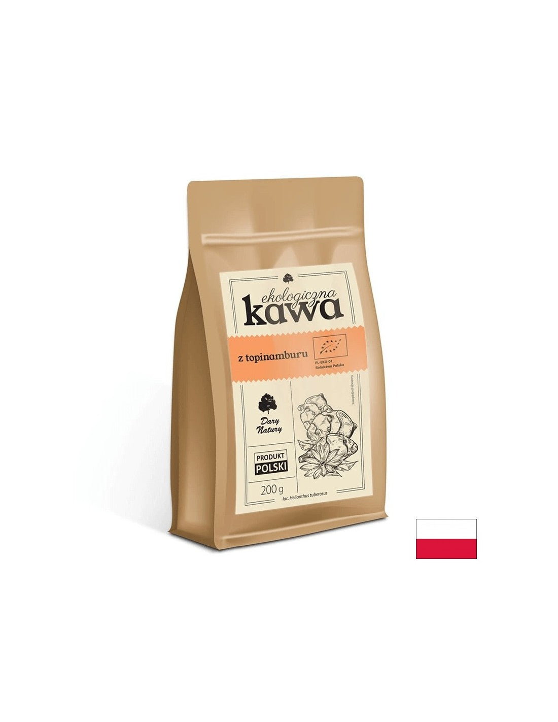 Earth apple coffee, dandelion root and Eco spices, 200 g Dary Natury - Nutra Best Europe