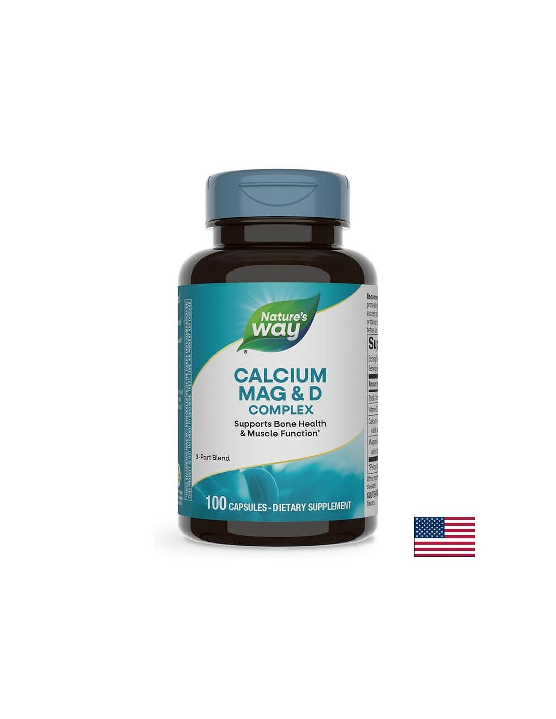 Calcium, Mag & Vit D - 100 capsules - Nutra Best Europe