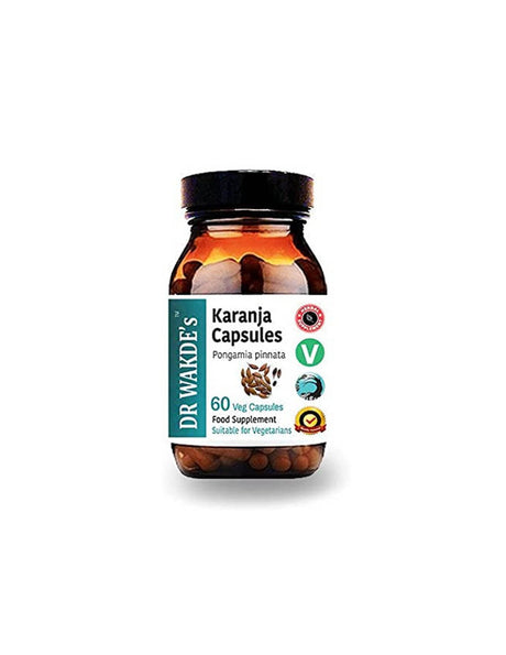 Karanja (Pongamia pinnata) - for skin problems, eczema, ulcers and acne, 60 capsules - Nutra Best Europe