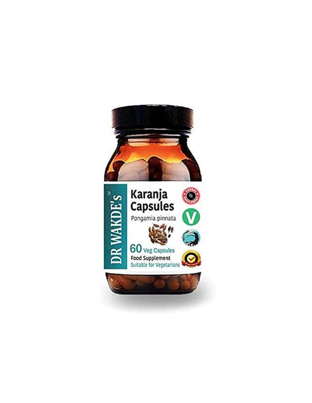 Karanja (Pongamia pinnata) - for skin problems, eczema, ulcers and acne, 60 capsules - Nutra Best Europe