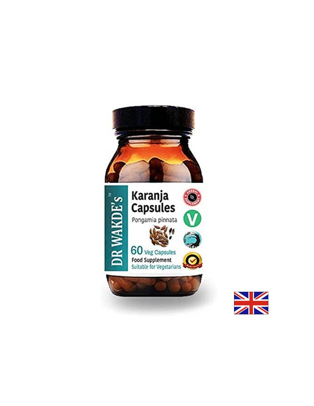 Karanja (Pongamia pinnata) - for skin problems, eczema, ulcers and acne, 60 capsules - Nutra Best Europe