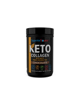 KETO Collagen + Coconut Oil Medium Chain Triglycerides - Chocolate Flavor, 397g Powder - Nutra Best Europe