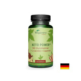 Keto Power® with glucomannan, L-carnitine and cayenne pepper, 60 capsules - Nutra Best Europe