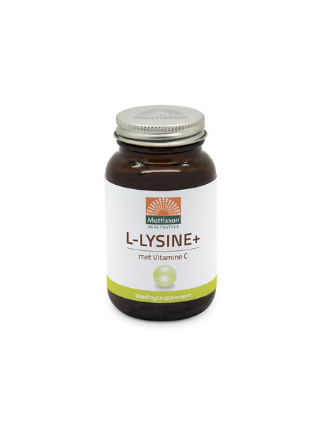 Herpes simplex, bones and joints - L-Lysine + Vitamin C, 90 capsules Mattisson Healthstyle - Nutra Best Europe