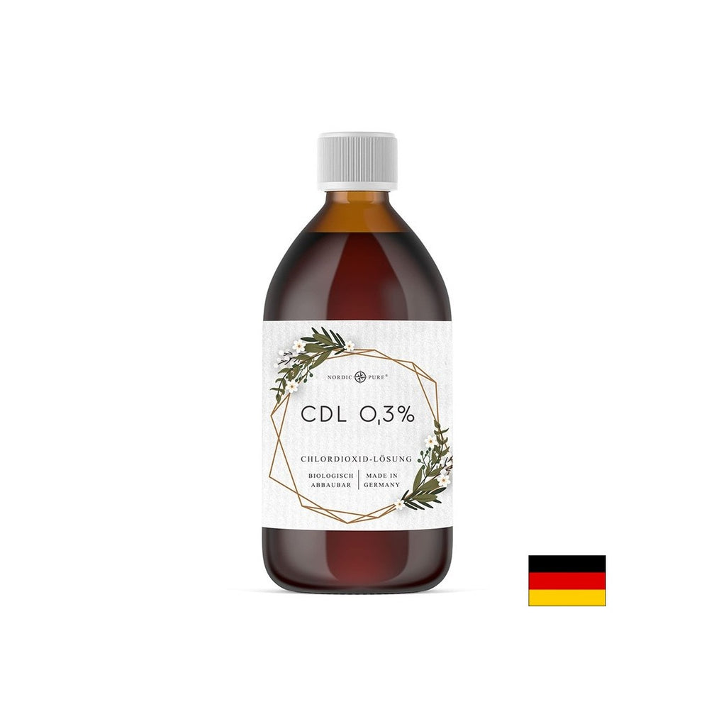 Disinfectant - Chlorine dioxide in aqueous solution CDL 0.3%, 500 ml - Nutra Best Europe