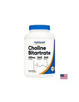 Brain Function - Choline Bitartrate (Vitamin B4), 240 Nutricost Capsules - Nutra Best Europe