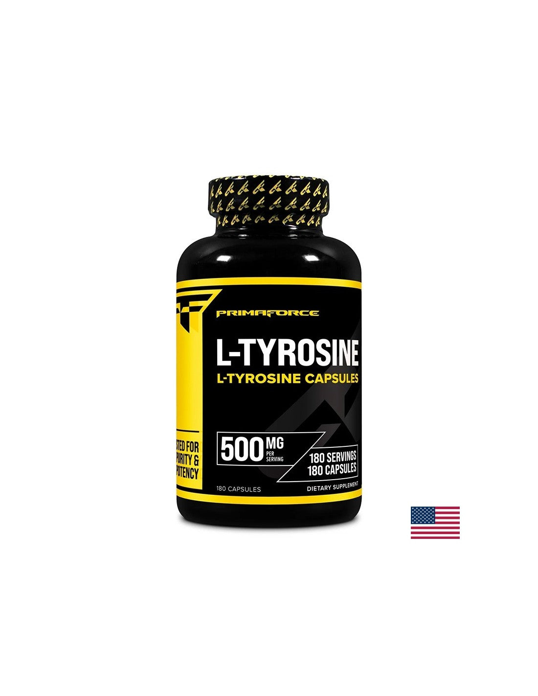 Hormonal imbalance - L-Tyrosine, 500 mg x 180 capsules - Nutra Best Europe